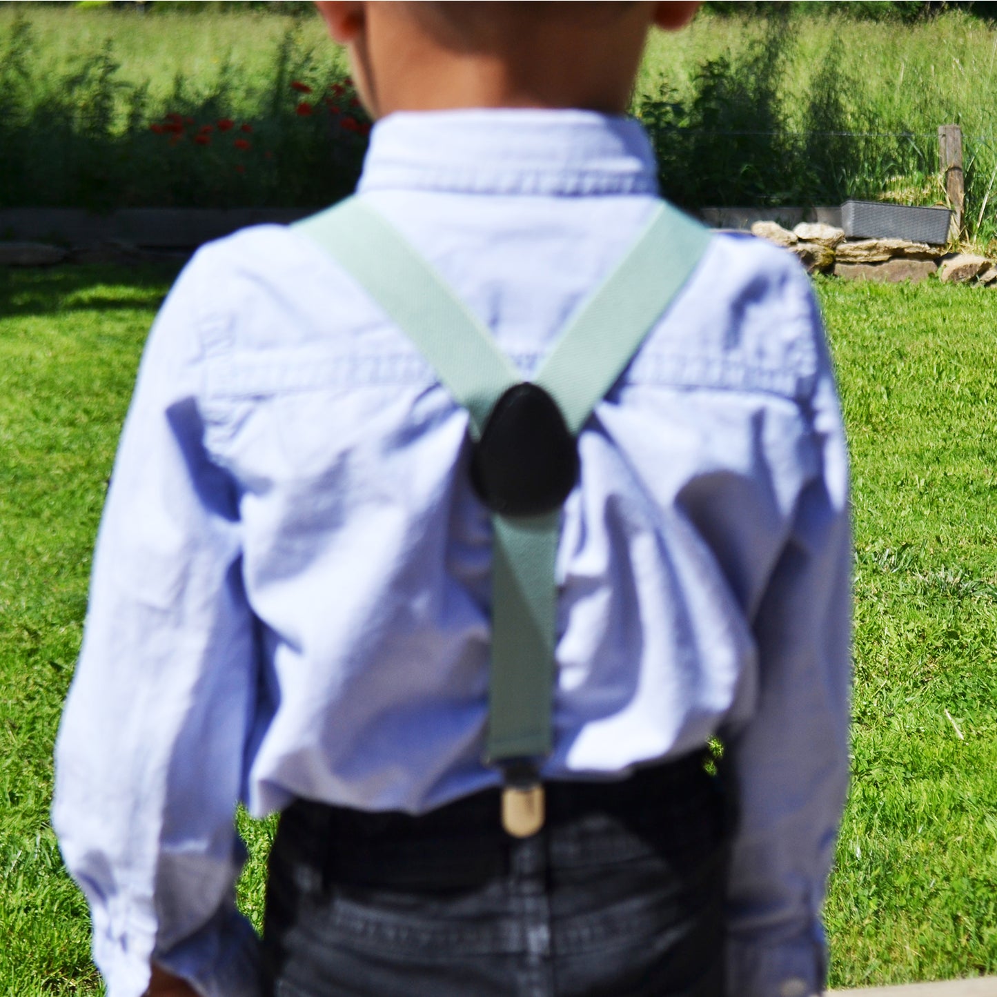 LE GREENOCK - Vert d'eau & Coton - Duo - Loup Indigo