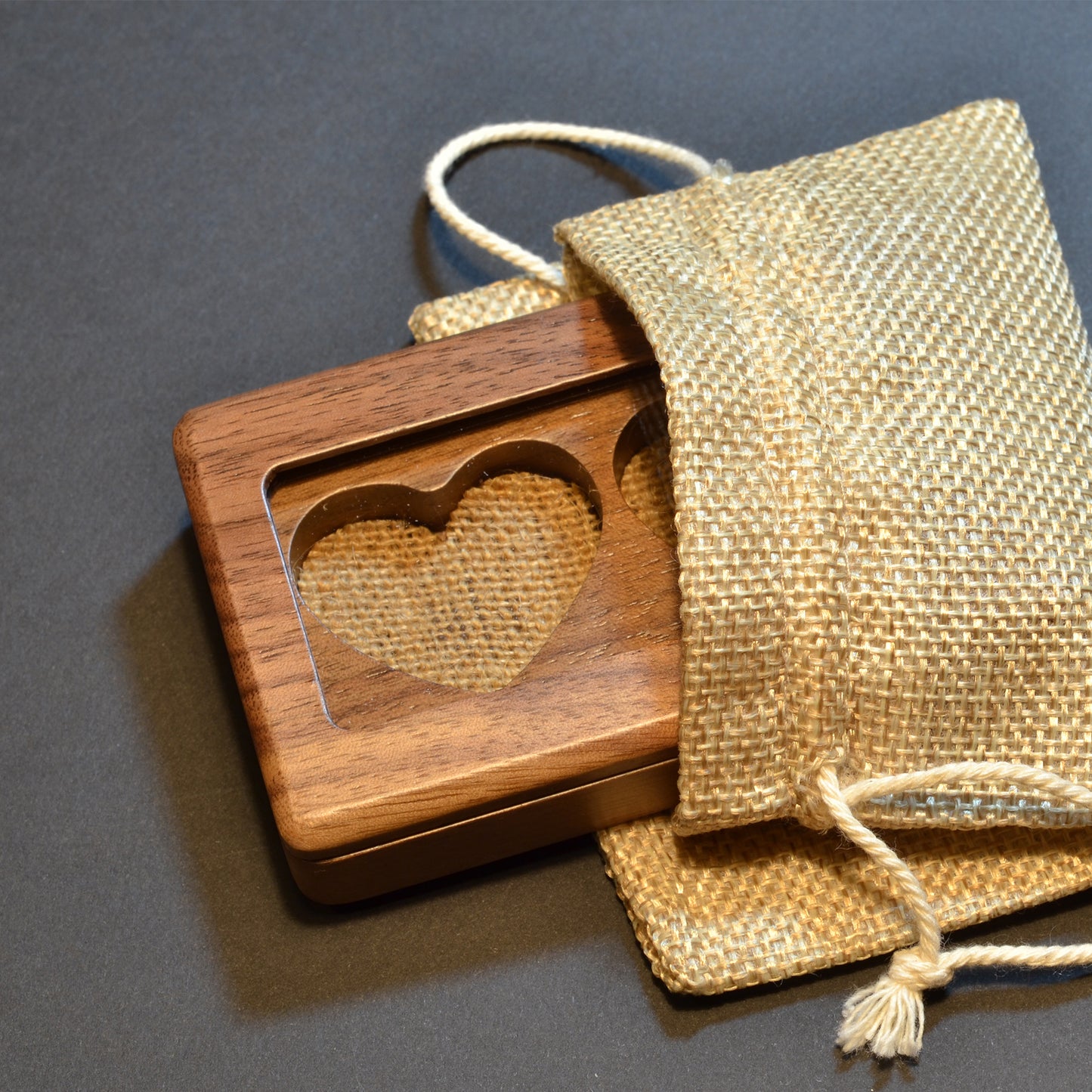 BOÎTE À ALLIANCES - Coeurs Duo - Loup Indigo