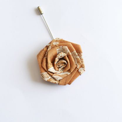 BROCHE EN LIEGE - Blanc - Loup Indigo